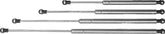 VETUS Gas strut, stainless steel (AISI 316), 280 - 440 mm incl. fittings GASSP44